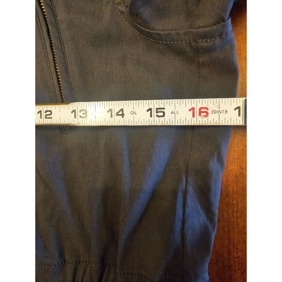 Eden Society Charcoal Utility Jacket With Hood & Button/Zipper Closure - Picture 7 of 15